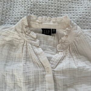 GAP Cream Textured Blouse
